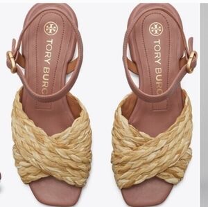 NWOT Tory Burch Kira Block Heel Sandals - sz. 8.5